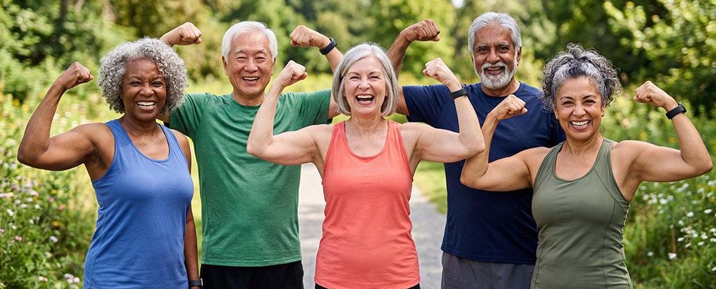Group of Seniors Excercising